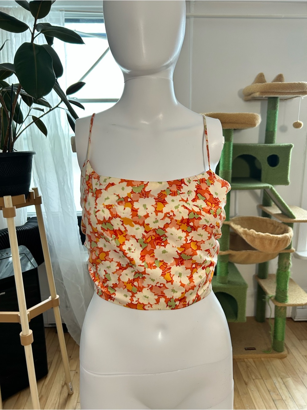 Dynamite Floral Spaghetti Top